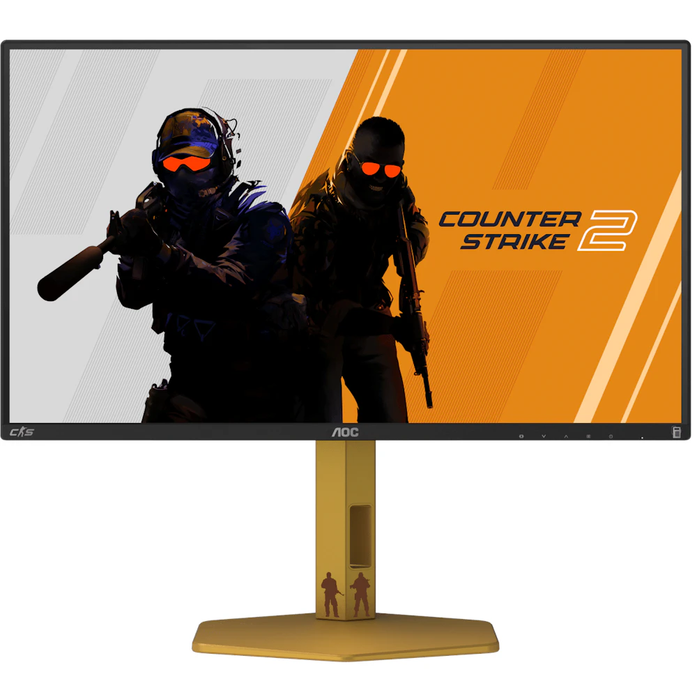 A large main feature product image of EX-DEMO AOC Gaming CS25G - 25" 1080p 310Hz Fast IPS Monitor - Counter Strike 2 Edition