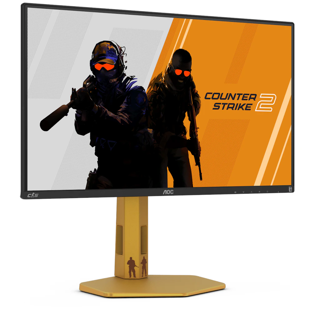 A large main feature product image of EX-DEMO AOC Gaming CS25G - 25" 1080p 310Hz Fast IPS Monitor - Counter Strike 2 Edition