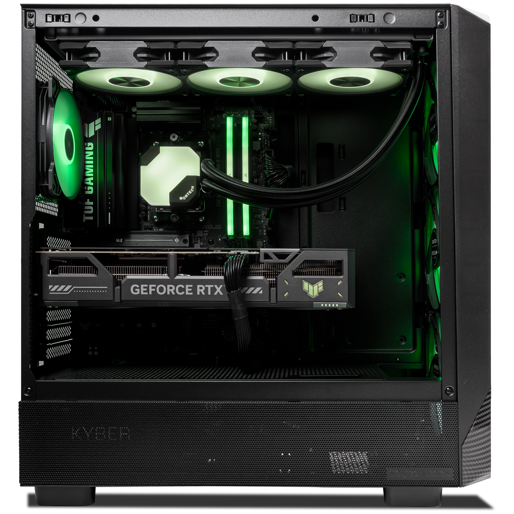 A large main feature product image of EX-DEMO PLE Ranger RTX 5070 Ti Prebuilt Ready To Go Gaming PC