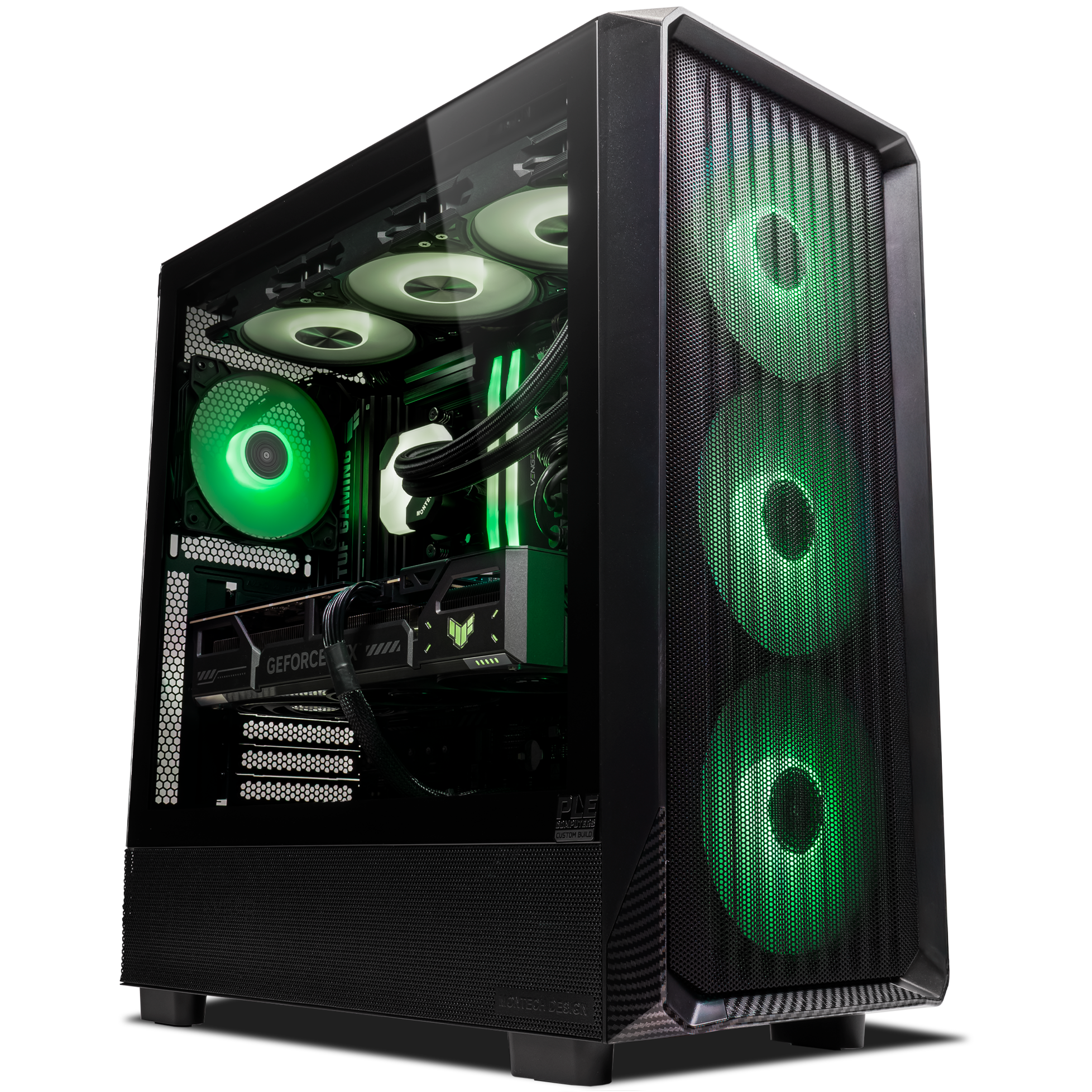 A large main feature product image of EX-DEMO PLE Ranger RTX 5070 Ti Prebuilt Ready To Go Gaming PC