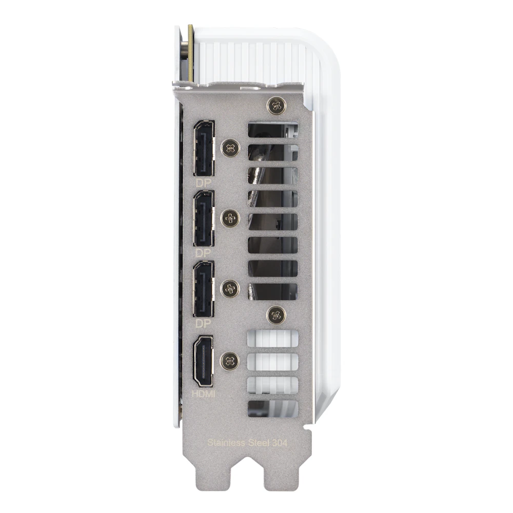 A large main feature product image of EX-DEMO ASUS GeForce RTX 5070 Prime OC 12GB GDDR7 - White