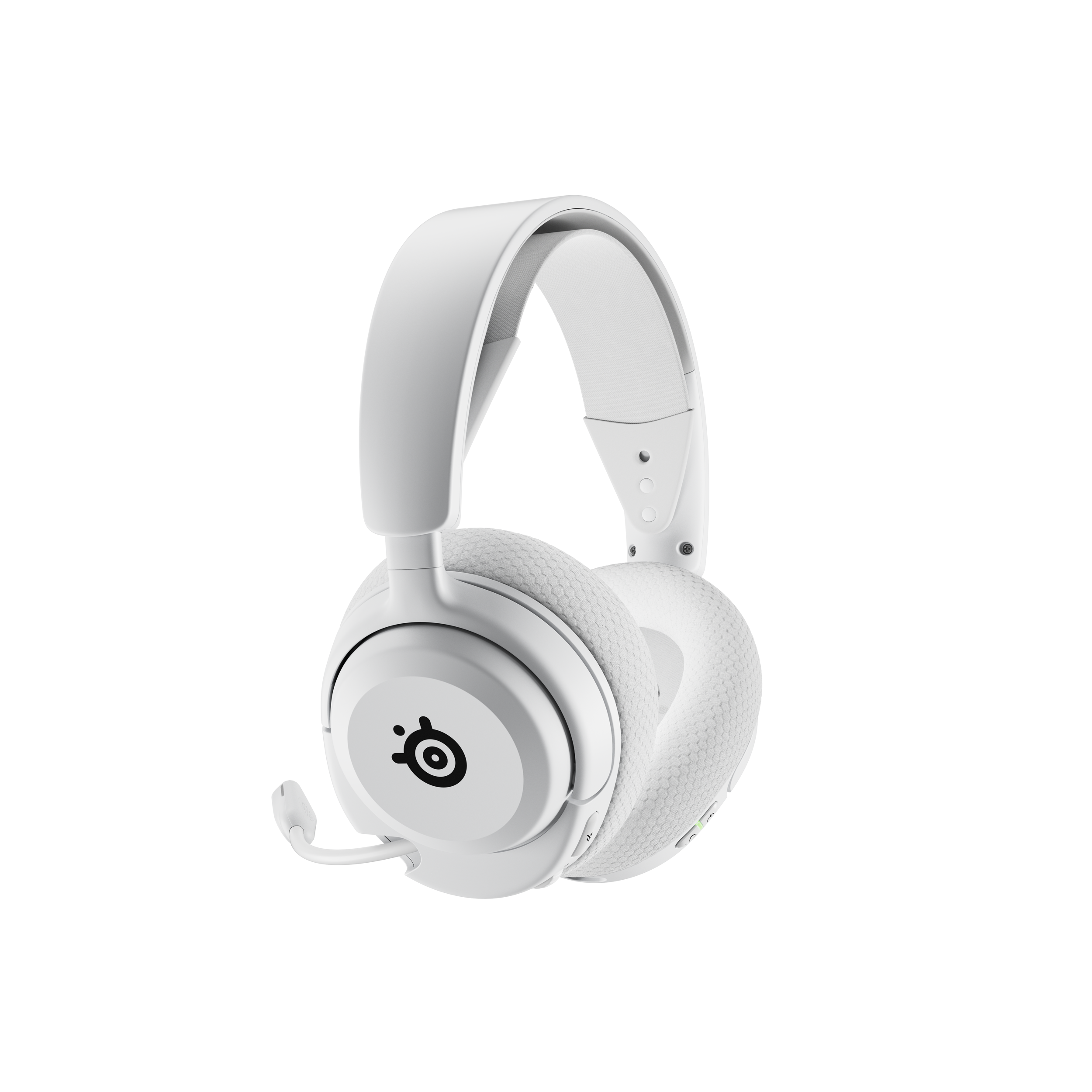 A large main feature product image of EX-DEMO SteelSeries Arctis Nova 5 Wireless - Gaming Headset - White