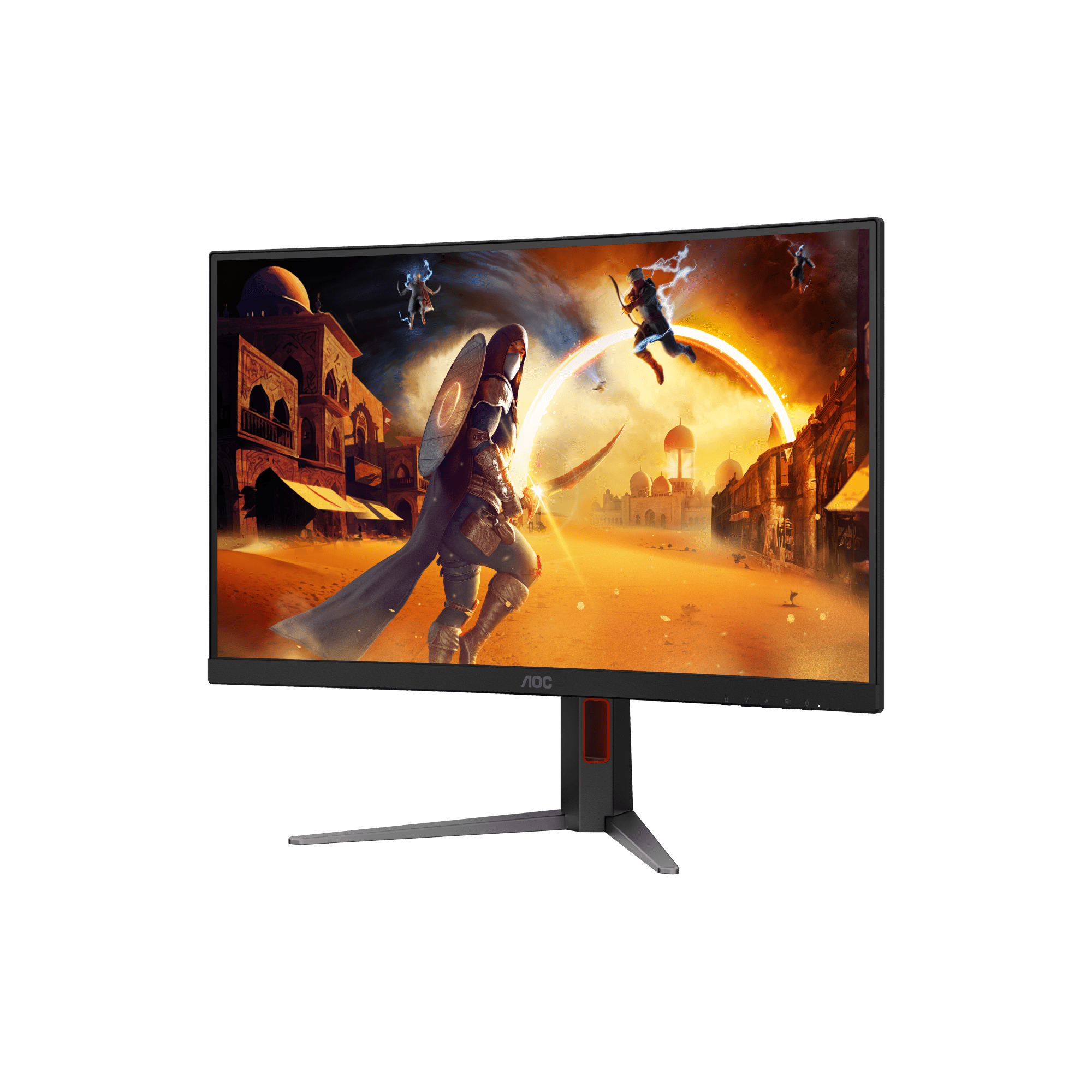 A large main feature product image of EX-DEMO AOC Gaming C27G4Z - 27" Curved 1080p 280Hz 0.3ms VA Monitor