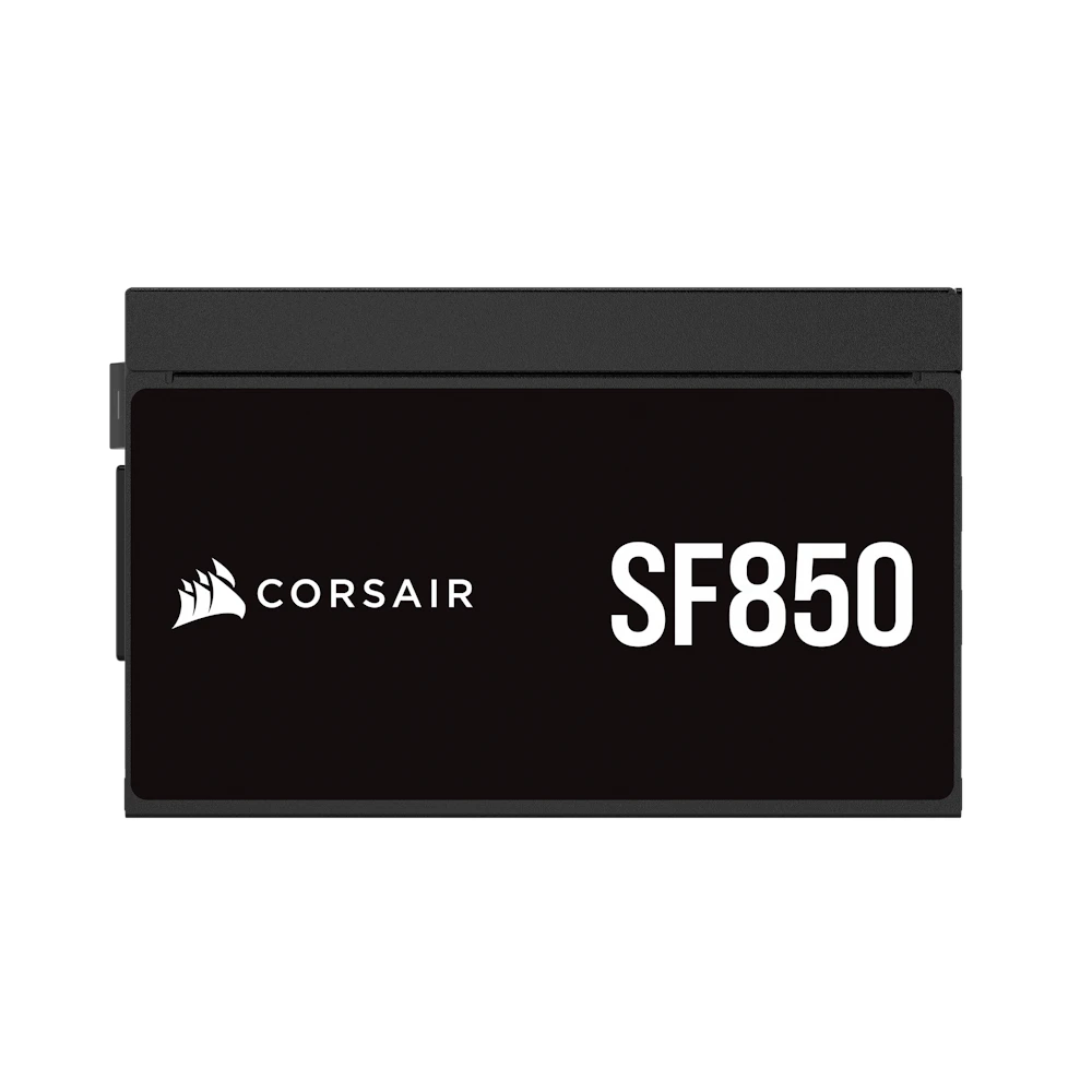 A large main feature product image of EX-DEMO Corsair SF850 - 850W Platinum SFX Modular PSU
