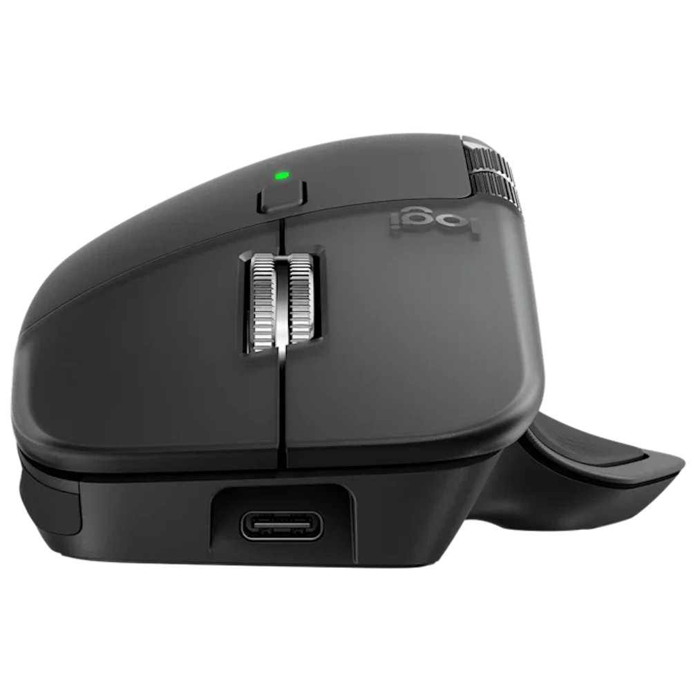 A large main feature product image of Logitech MX Master 4 High-Performance Wireless Mouse (Graphite)