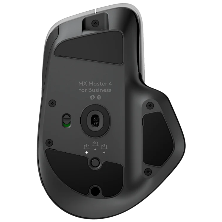 A large main feature product image of Logitech MX Master 4 for Business Performance Wireless Mouse