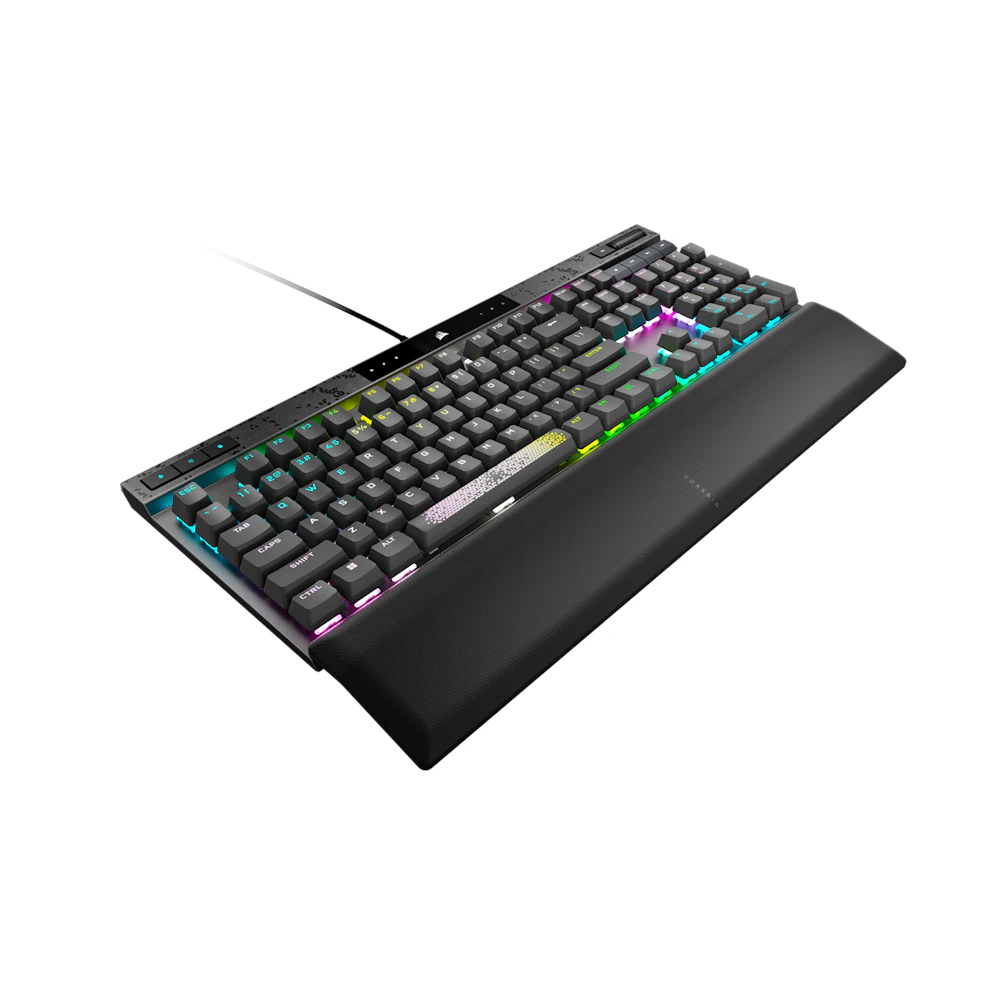 A large main feature product image of EX-DEMO Corsair K70 MAX RGB Magnetic-Mechanical Gaming Keyboard (MGX Switch)