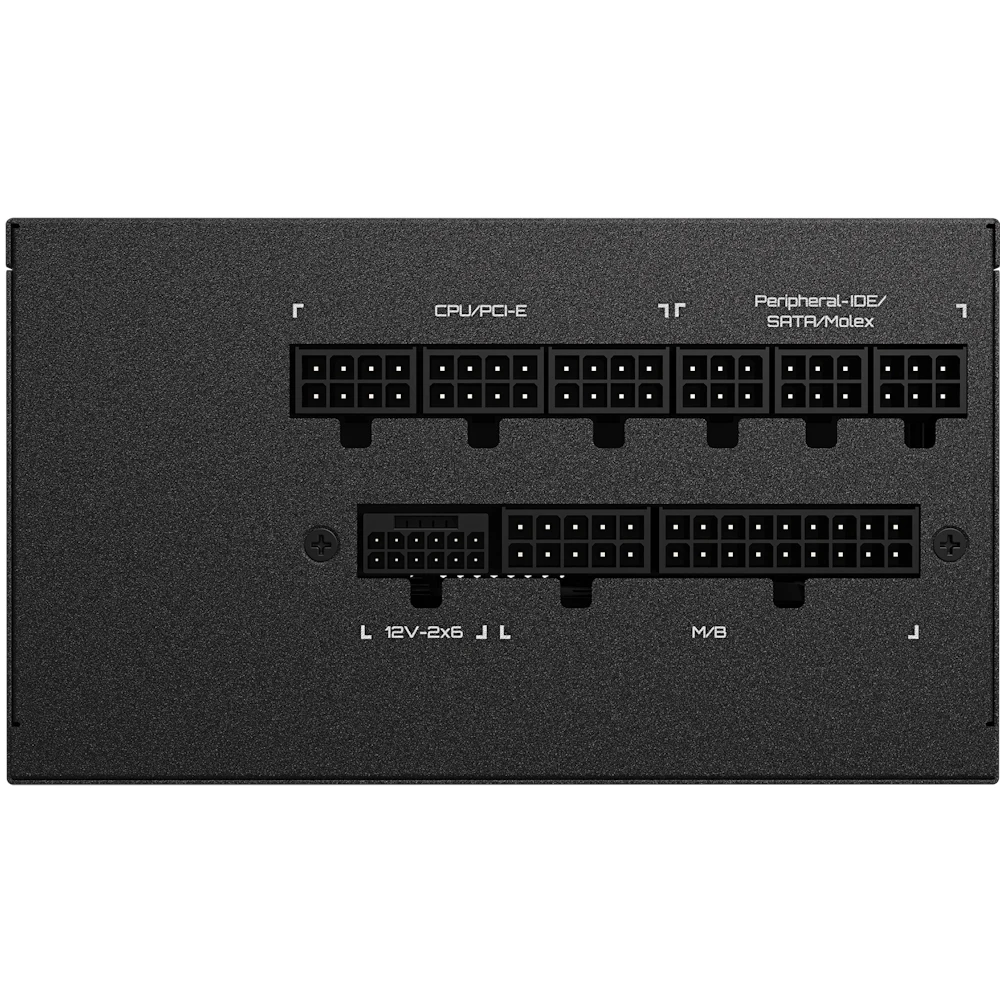 A large main feature product image of EX-DEMO Gigabyte UD1000GM PG5 V2 1000W Gold PCIe 5.1 ATX 3.1 Modular PSU - Black