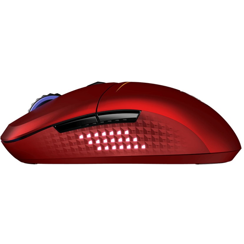 A large main feature product image of EX-DEMO MSI Versa Wireless Gaming Mouse - MLG Edition