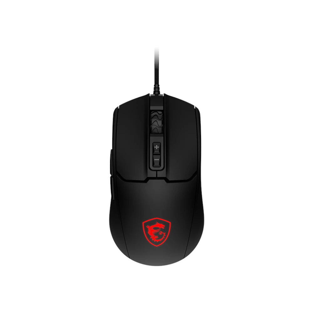 A large main feature product image of EX-DEMO MSI Forge GM100 Gaming Mouse
