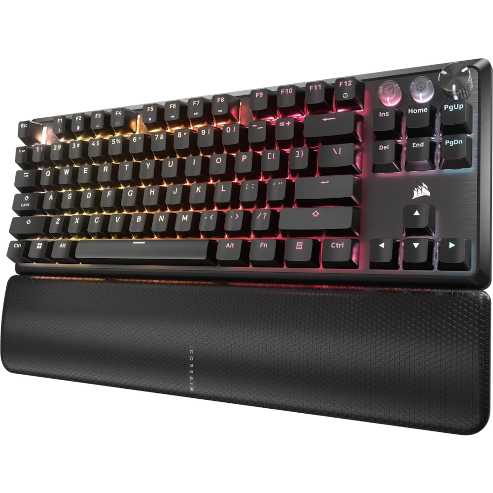 A large main feature product image of EX-DEMO Corsair K70 PRO TKL High-Performance Hall Effect Gaming Keyboard - Black (MGX V2 Switch)