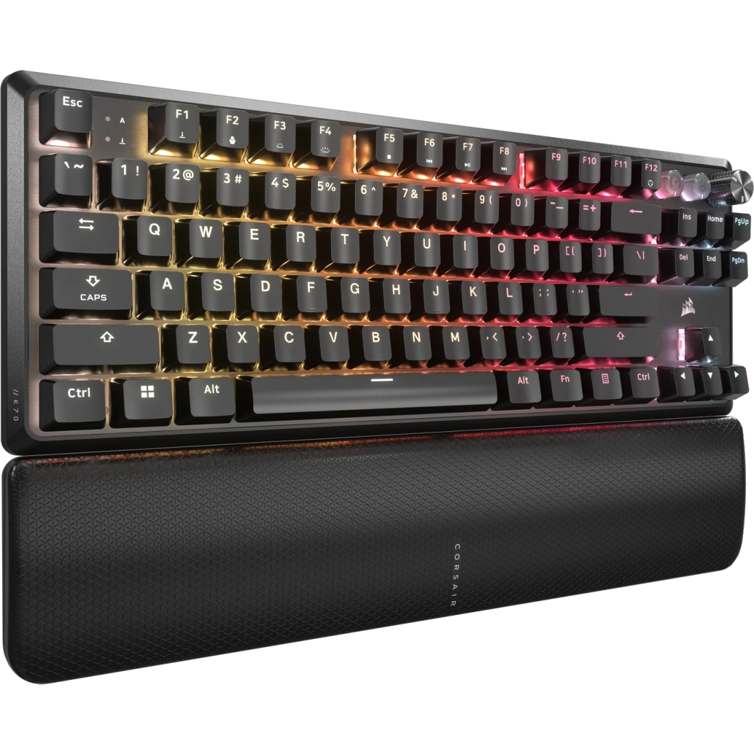 A large main feature product image of EX-DEMO Corsair K70 PRO TKL High-Performance Hall Effect Gaming Keyboard - Black (MGX V2 Switch)