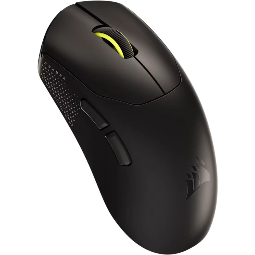 A large main feature product image of EX-DEMO Corsair SABRE v2 PRO Ultralight Gaming Mouse (Black)