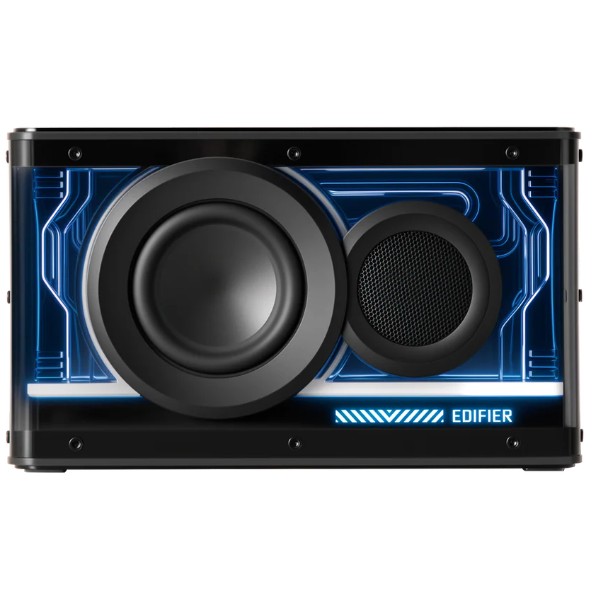 A large main feature product image of EX-DEMO Edifier QD25 Tabletop Bluetooth Speaker (Black)