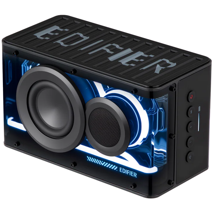 A large main feature product image of EX-DEMO Edifier QD25 Tabletop Bluetooth Speaker (Black)