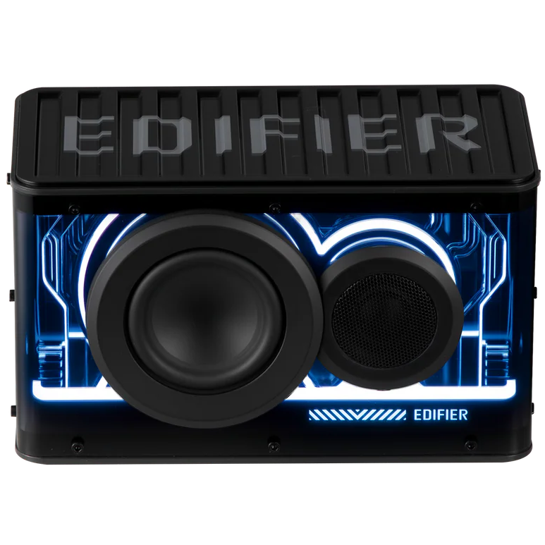 A large main feature product image of EX-DEMO Edifier QD25 Tabletop Bluetooth Speaker (Black)