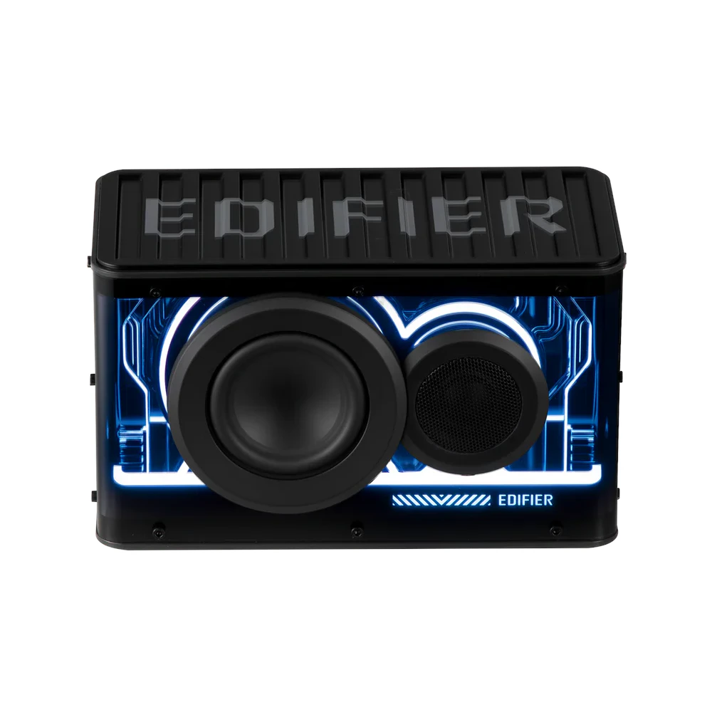 A large main feature product image of EX-DEMO Edifier QD25 Tabletop Bluetooth Speaker (Black)