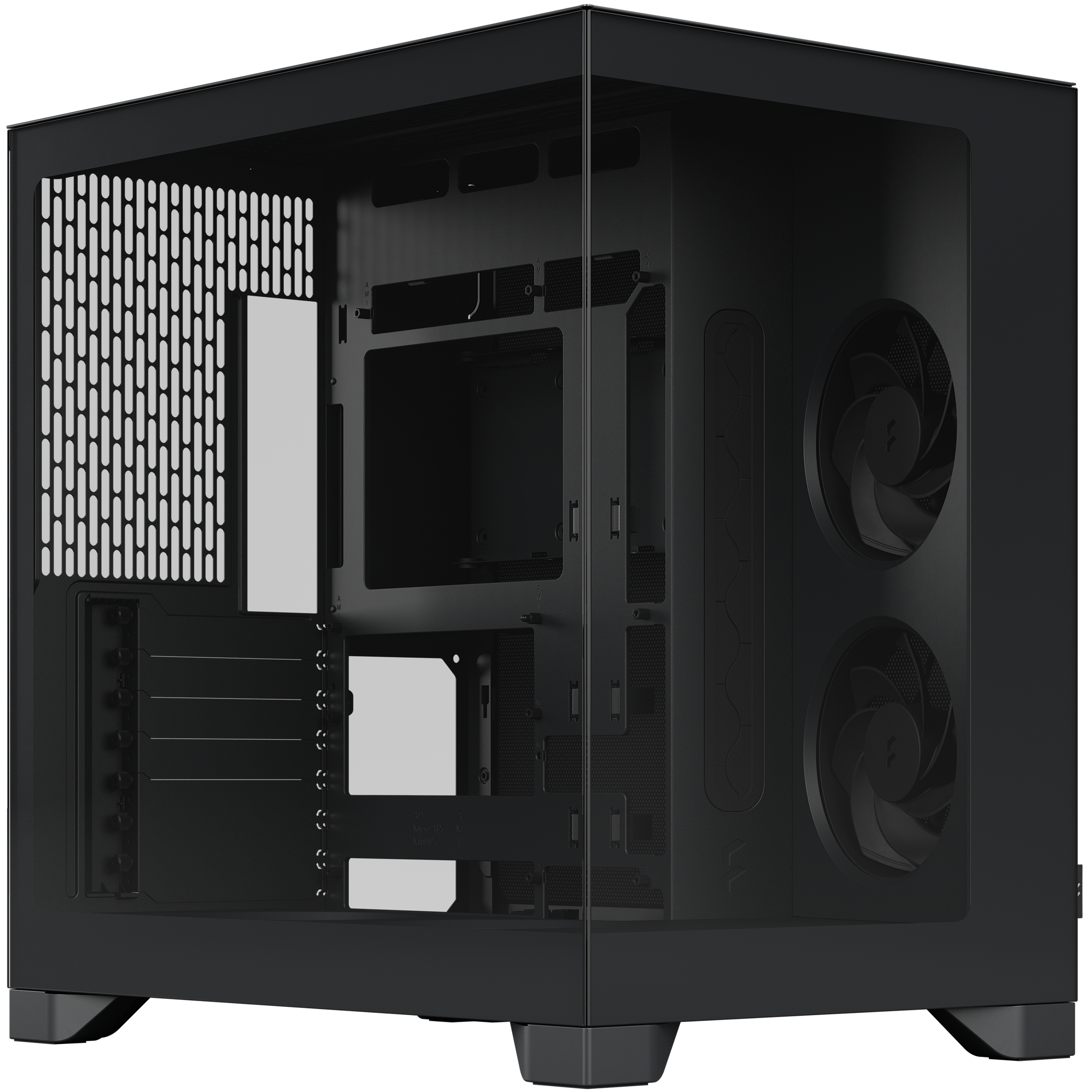 A large main feature product image of Fractal Design Pop 2 Vision TG Mid Tower Case (Black)