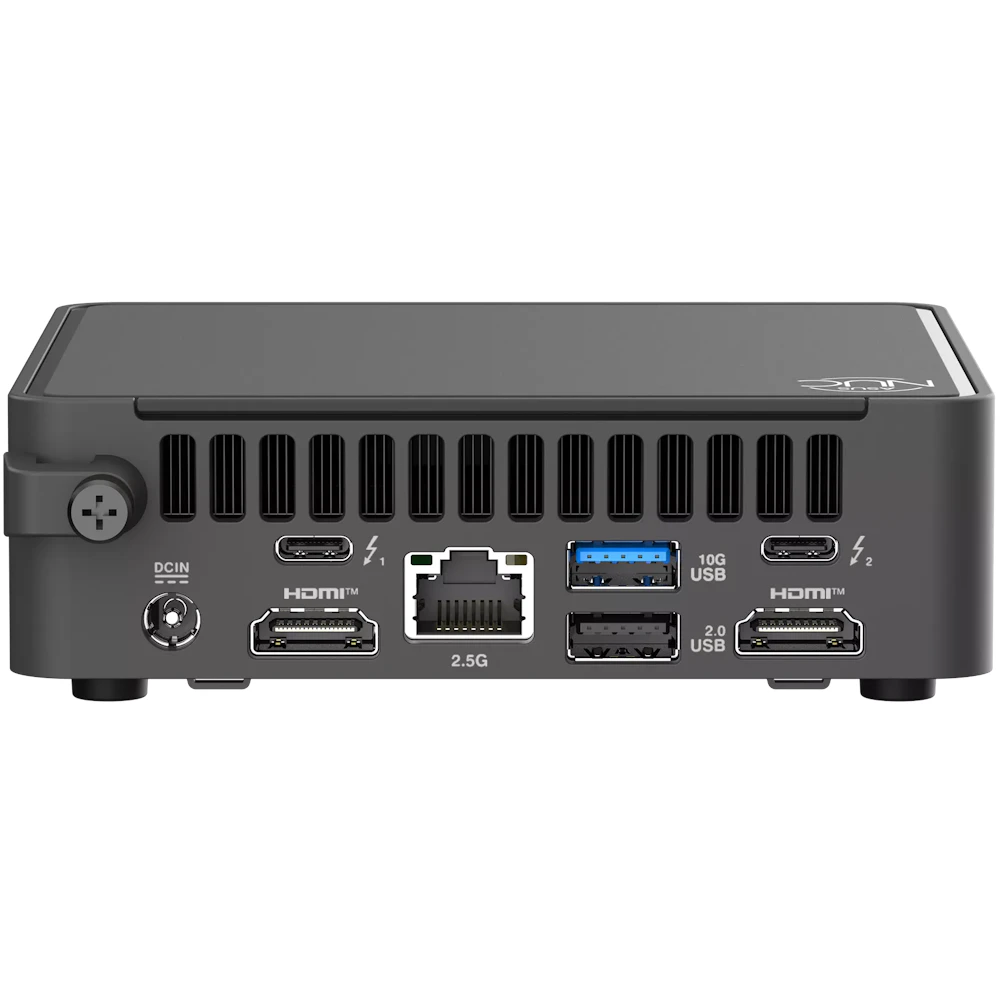 A large main feature product image of EX-DEMO ASUS NUC 15 Pro Core 5 210H Slim Barebones Mini PC