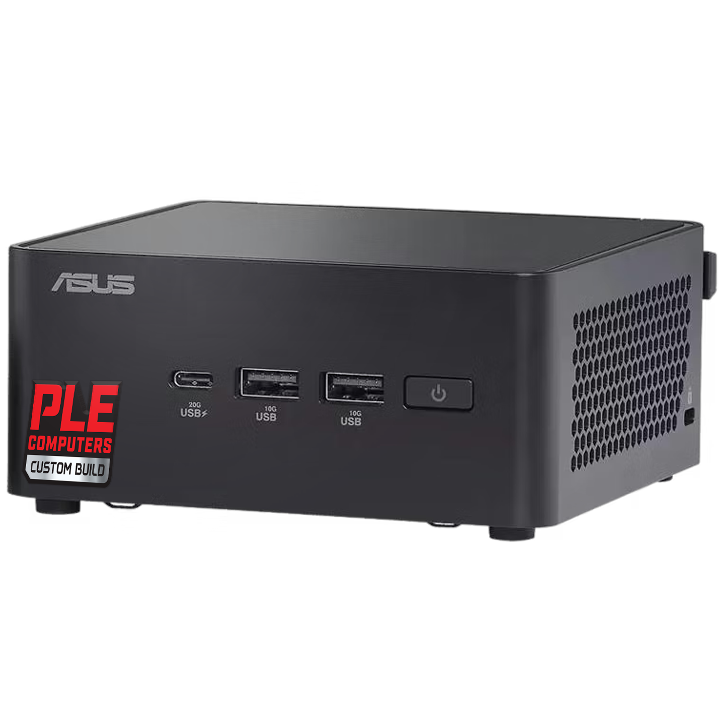 A large main feature product image of PLE Mini PC Intel Core 3 100U Home 16GB/500GB Prebuilt Ready To Go