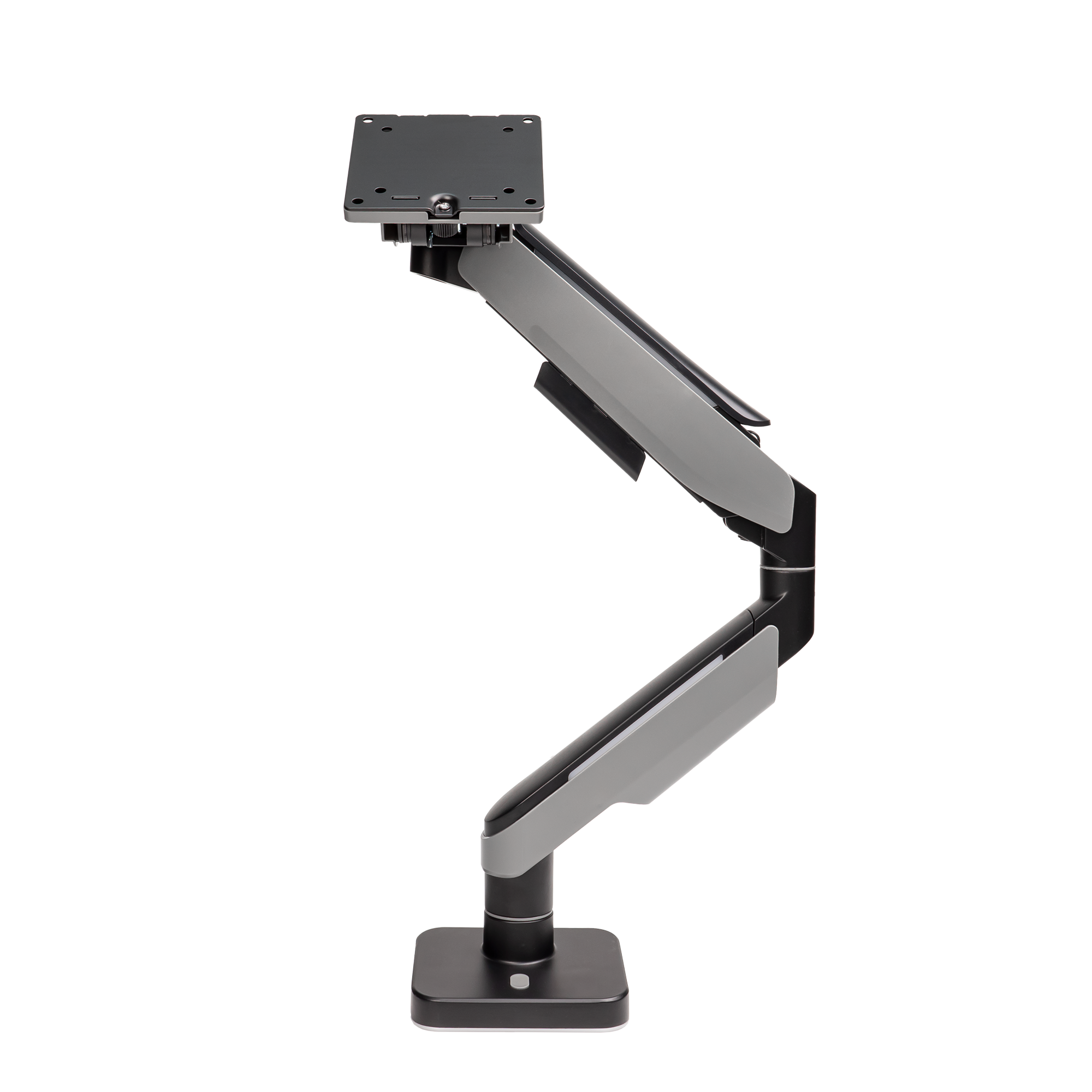 A large main feature product image of EX-DEMO GamerChief Pro Gaming Single Monitor Arm - Dark Grey w/RGB