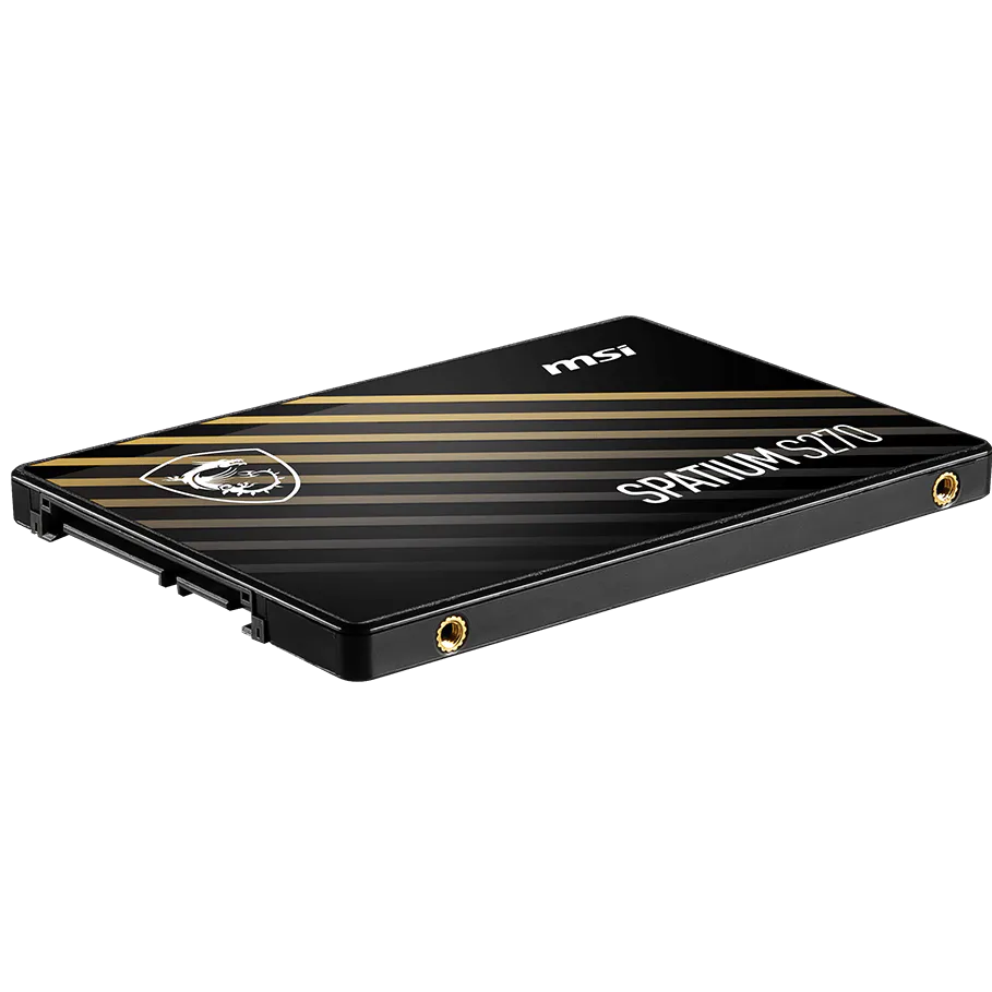 A large main feature product image of MSI Spatium S270 SATA III 2.5" SSD - 960GB