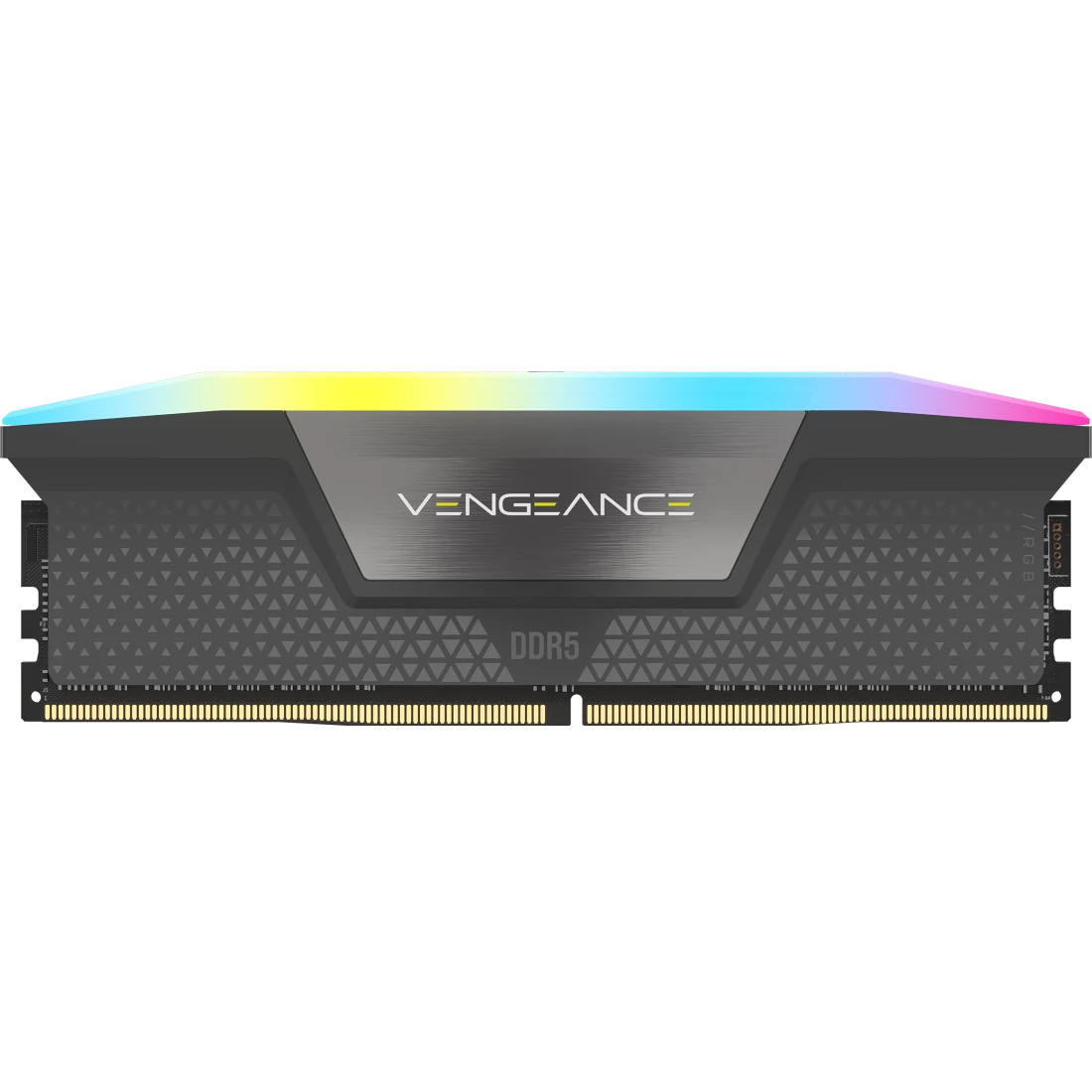 A large main feature product image of Corsair Vengeance RGB 32GB Kit (2x16GB) XMP/EXPO DDR5-6000 C38 (Grey) 