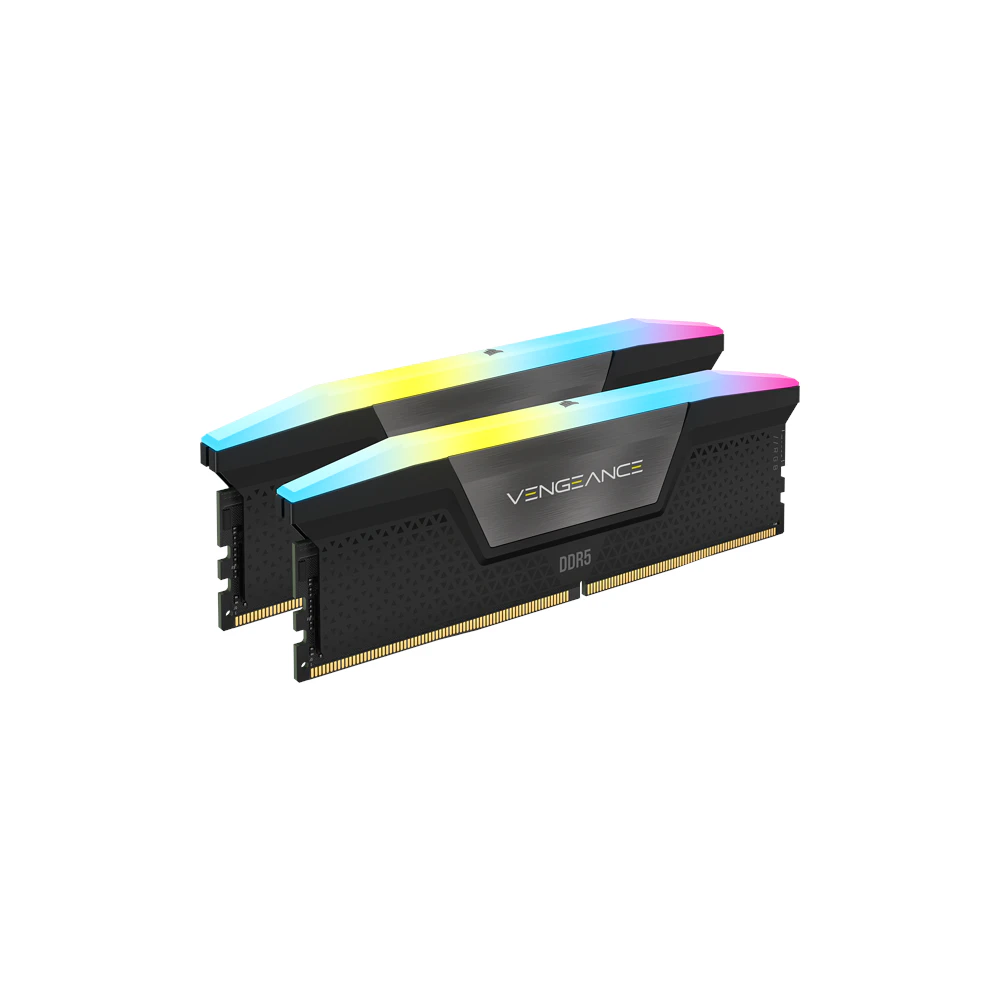 A large main feature product image of EX-DEMO Corsair Vengeance RGB 96GB Kit (2x48GB) DDR5-5600 C40