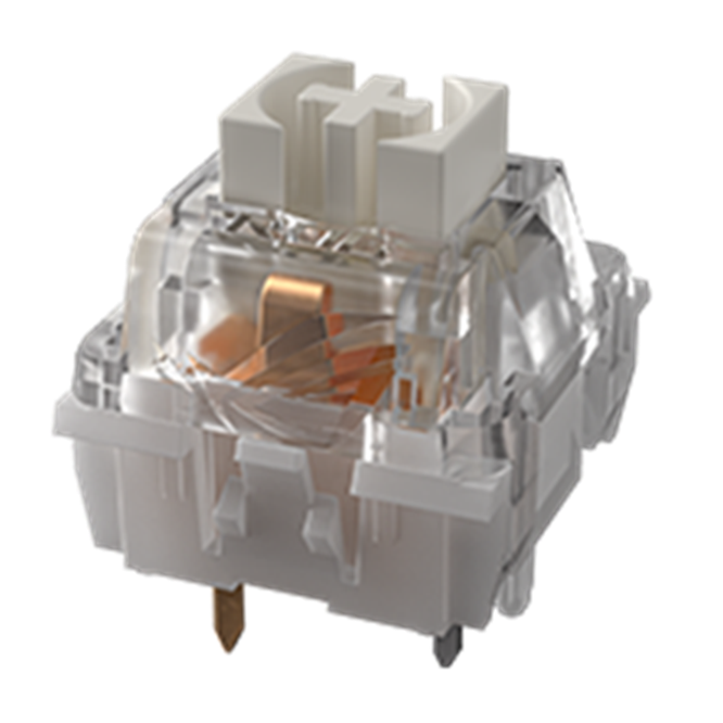 A large main feature product image of EX-DEMO ASUS ROG NX Snow Switch Set (40g Linear) 10pcs - Lubed