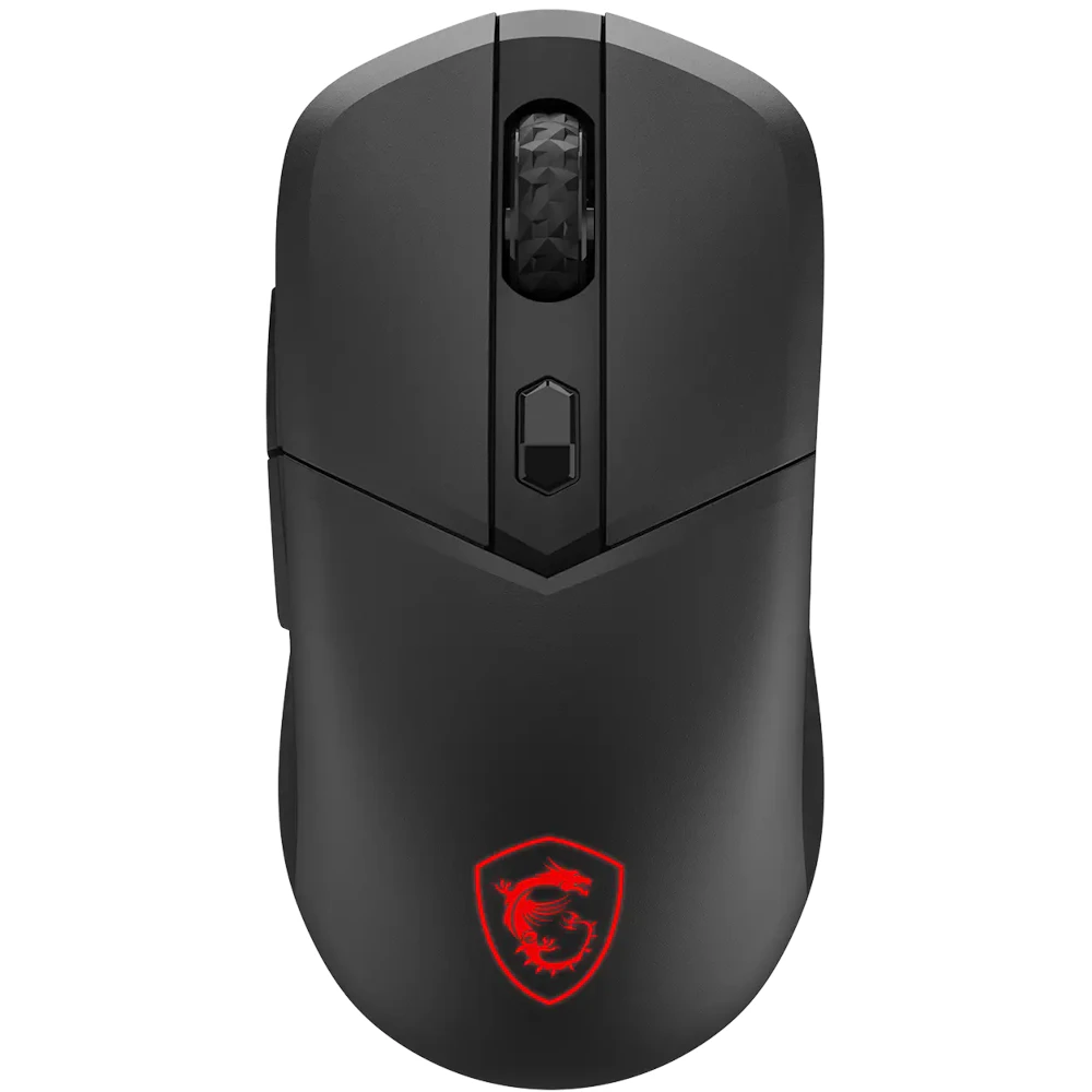 A large main feature product image of MSI VERSA 300 Wireless 8K Gaming Mouse - Black
