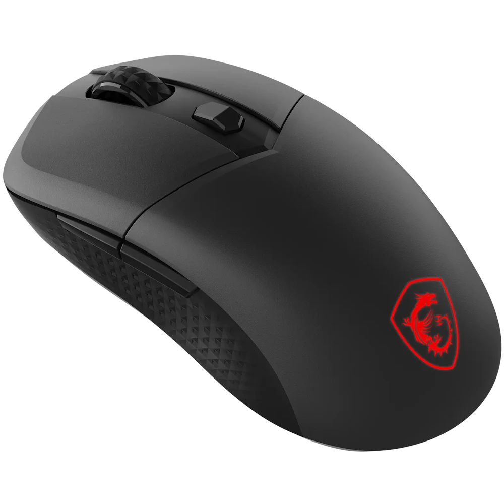 A large main feature product image of MSI VERSA 300 Wireless 8K Gaming Mouse - Black