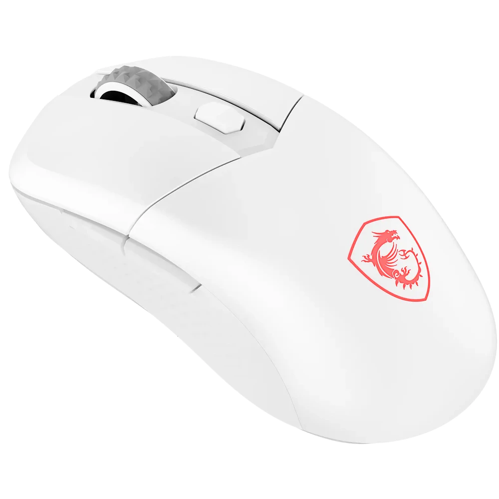 A large main feature product image of MSI VERSA 300 Wireless 8K Gaming Mouse - White