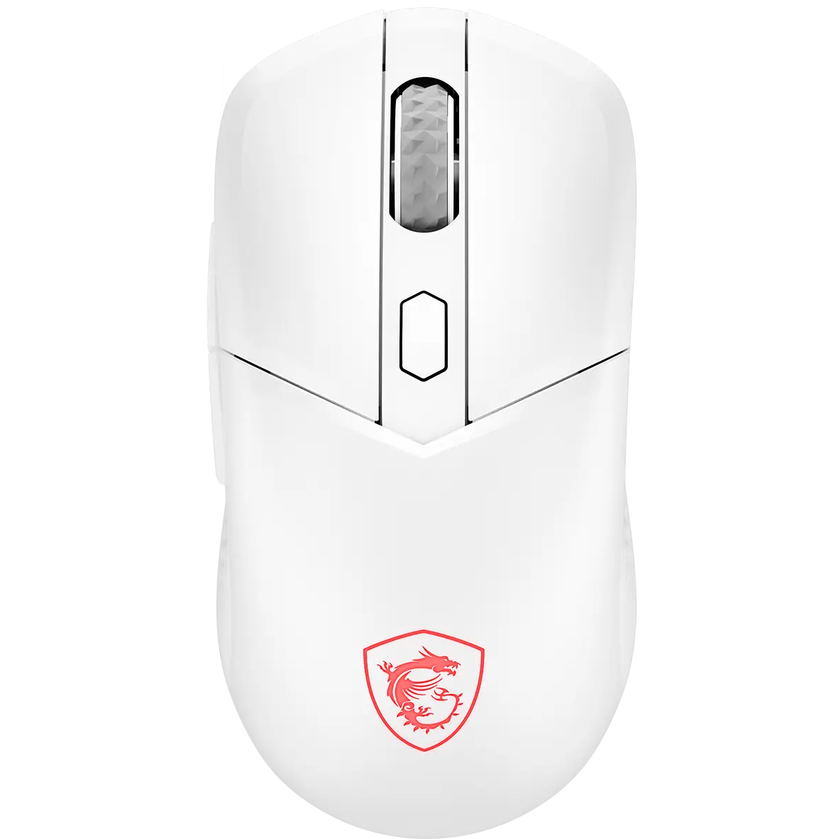 A large main feature product image of MSI VERSA 300 Wireless 8K Gaming Mouse - White