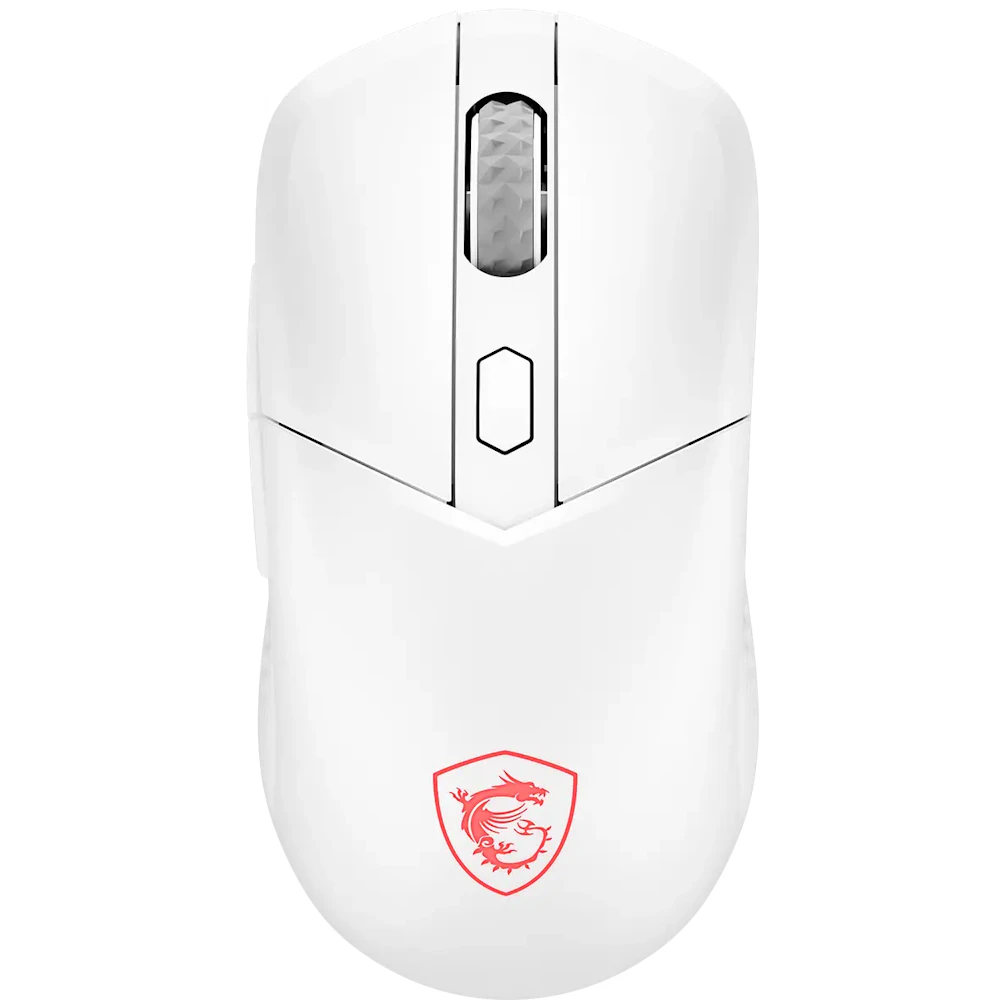 A large main feature product image of MSI VERSA 300 Wireless 8K Gaming Mouse - White
