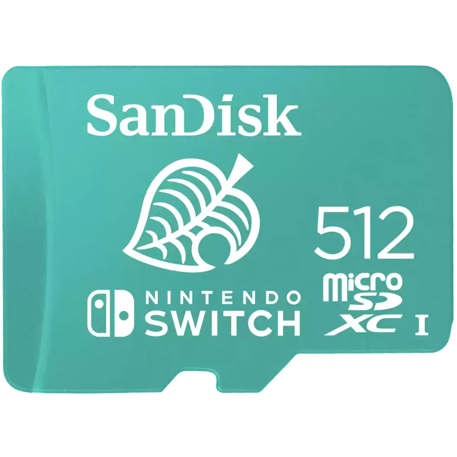 A large main feature product image of SanDisk Nintendo Switch microSDXC UHS-I microSD Card - 512GB