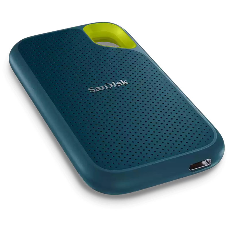 A large main feature product image of SanDisk Extreme Portable SSD - Monterey Blue 1TB