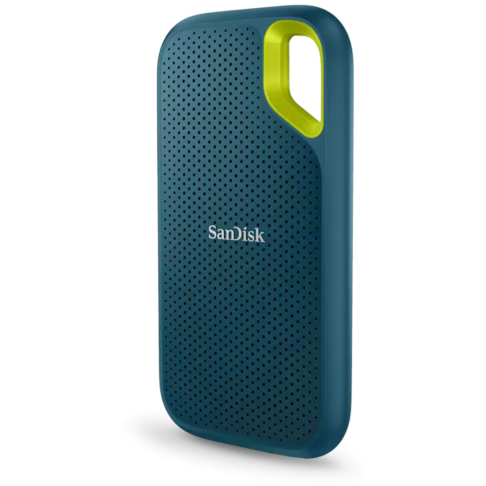 A large main feature product image of SanDisk Extreme Portable SSD - Monterey Blue 1TB