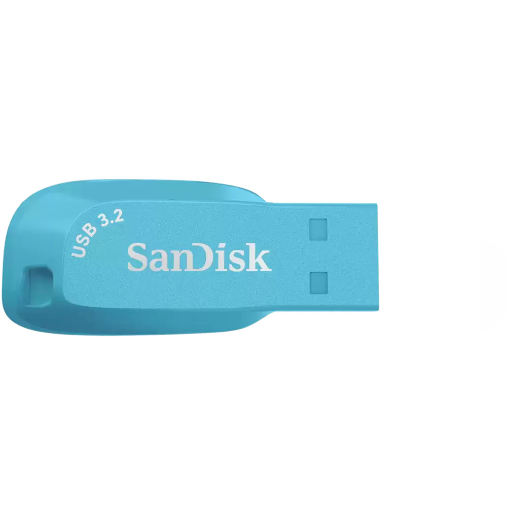 A large main feature product image of SanDisk Ultra Shift 128GB USB 3.2 Gen 1 Type-A Flash Drive - Bachelor Button