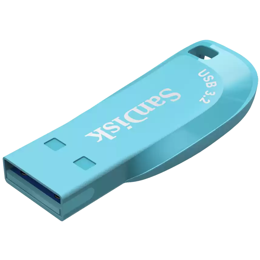 A large main feature product image of SanDisk Ultra Shift 128GB USB 3.2 Gen 1 Type-A  Flash Drive - Bachelor Button