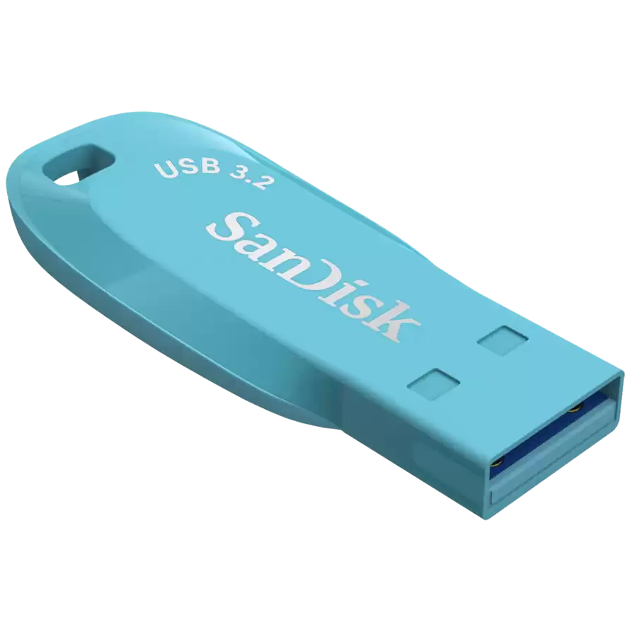 A large main feature product image of SanDisk Ultra Shift 32GB USB 3.2  Gen 1 Type-A Flash Drive - Bachelor Button