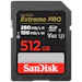A product image of SanDisk Extreme PRO SDXC U3 V60 UHS-II SD Card - 512GB