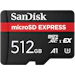 A product image of SanDisk microSDXC U3 A1 UHS-I microSD Express Card - 512GB
