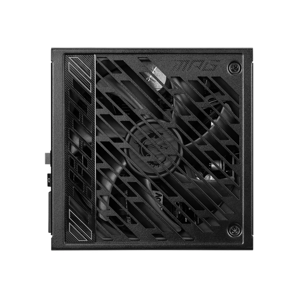 A large main feature product image of EX-DEMO MSI MPG A1000GS - 1000W Gold PCIe 5.0 ATX Modular PSU