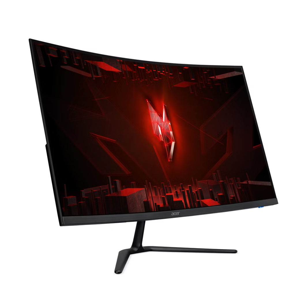 A large main feature product image of EX-DEMO Acer Nitro ED320Q W0 - 32" Curved 1080p 240Hz VA Gaming Monitor