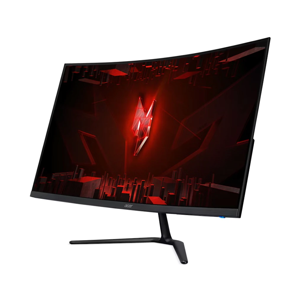 A large main feature product image of EX-DEMO Acer Nitro ED320Q W0 - 32" Curved 1080p 240Hz VA Gaming Monitor