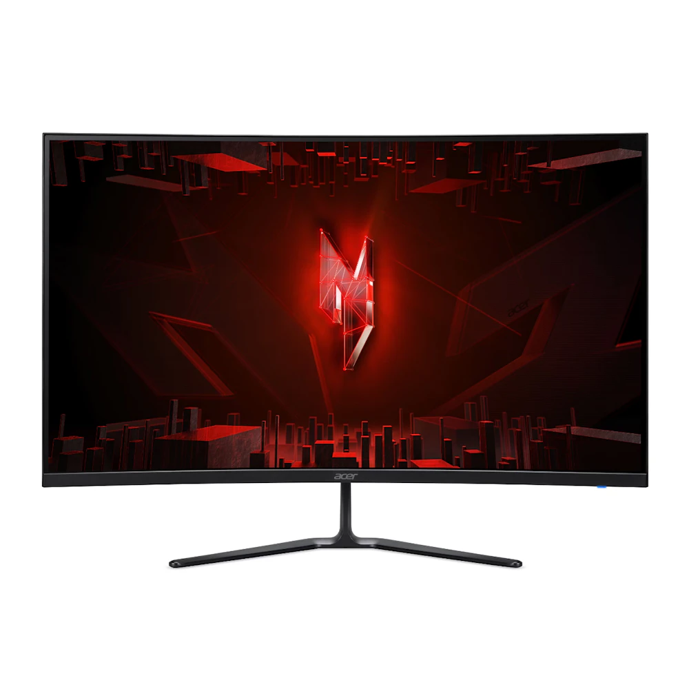 A large main feature product image of EX-DEMO Acer Nitro ED320Q W0 - 32" Curved 1080p 240Hz VA Gaming Monitor