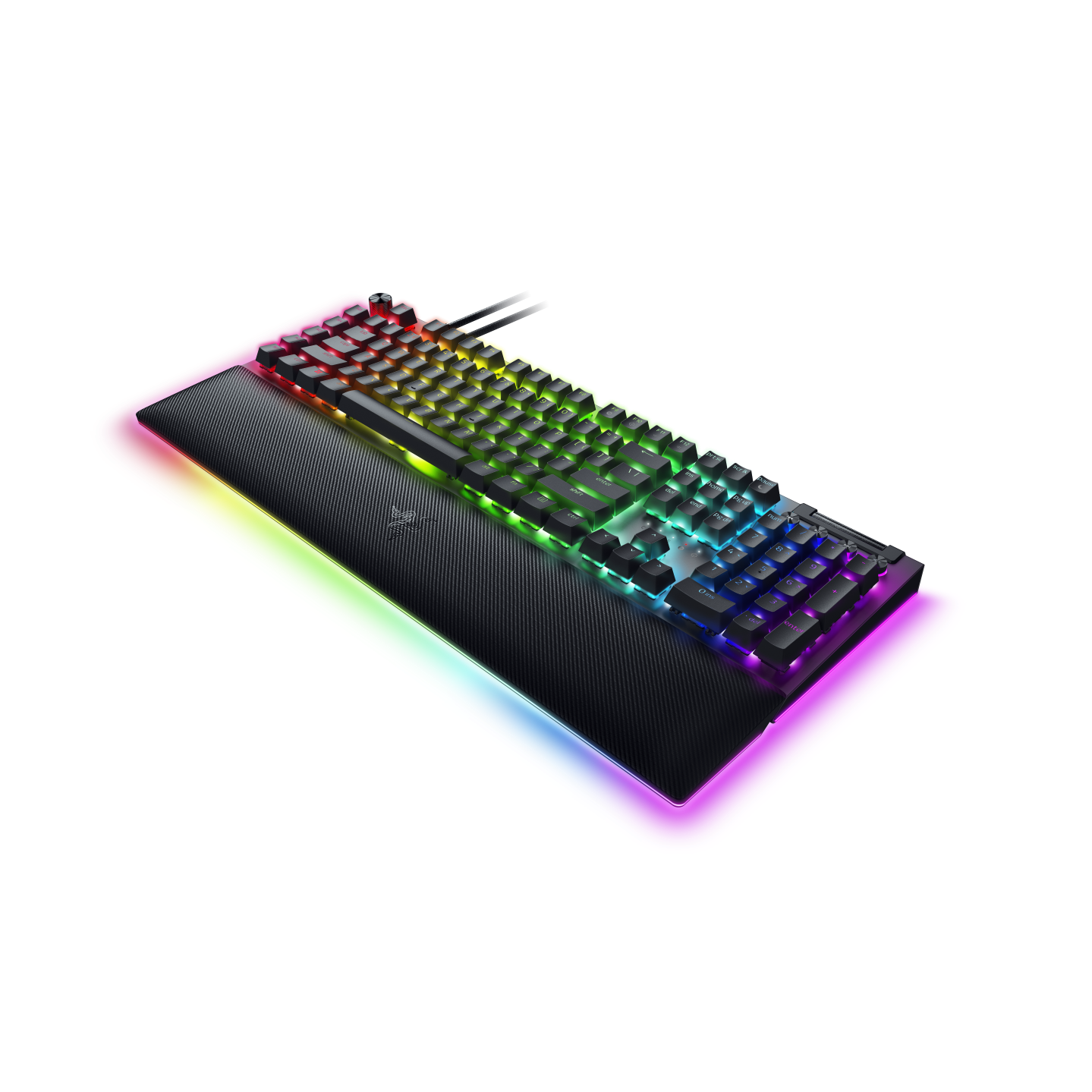A large main feature product image of EX-DEMO Razer BlackWidow V4 Pro - Mechanical Gaming Keyboard (Green Switch)