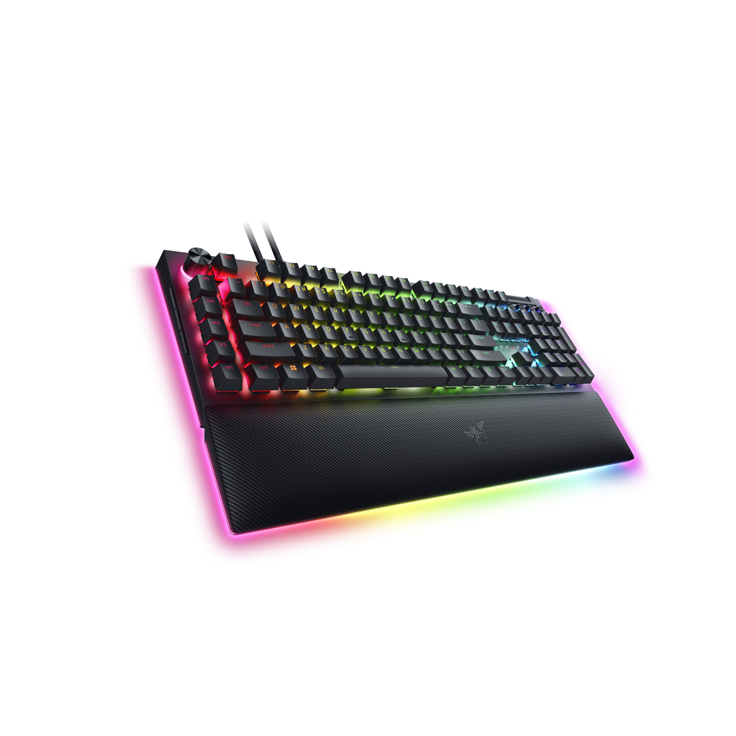 A large main feature product image of EX-DEMO Razer BlackWidow V4 Pro - Mechanical Gaming Keyboard (Green Switch)
