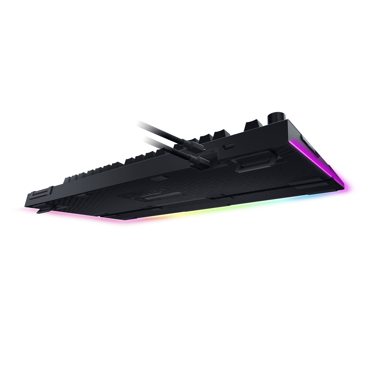 A large main feature product image of EX-DEMO Razer BlackWidow V4 Pro - Mechanical Gaming Keyboard (Green Switch)