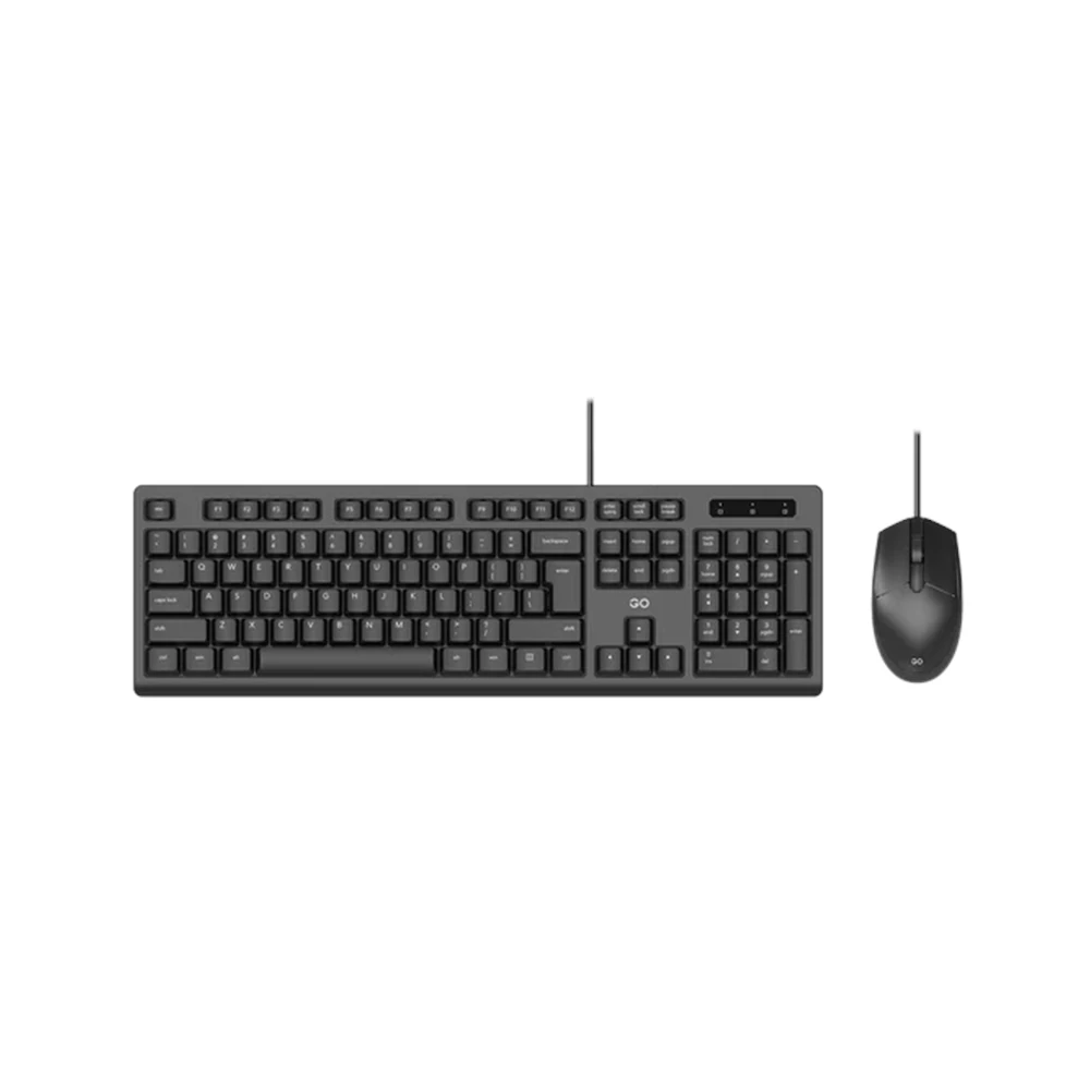 A large main feature product image of Fantech GO KM101 Full size Office Silent Wired Keyboard and Mouse Combo